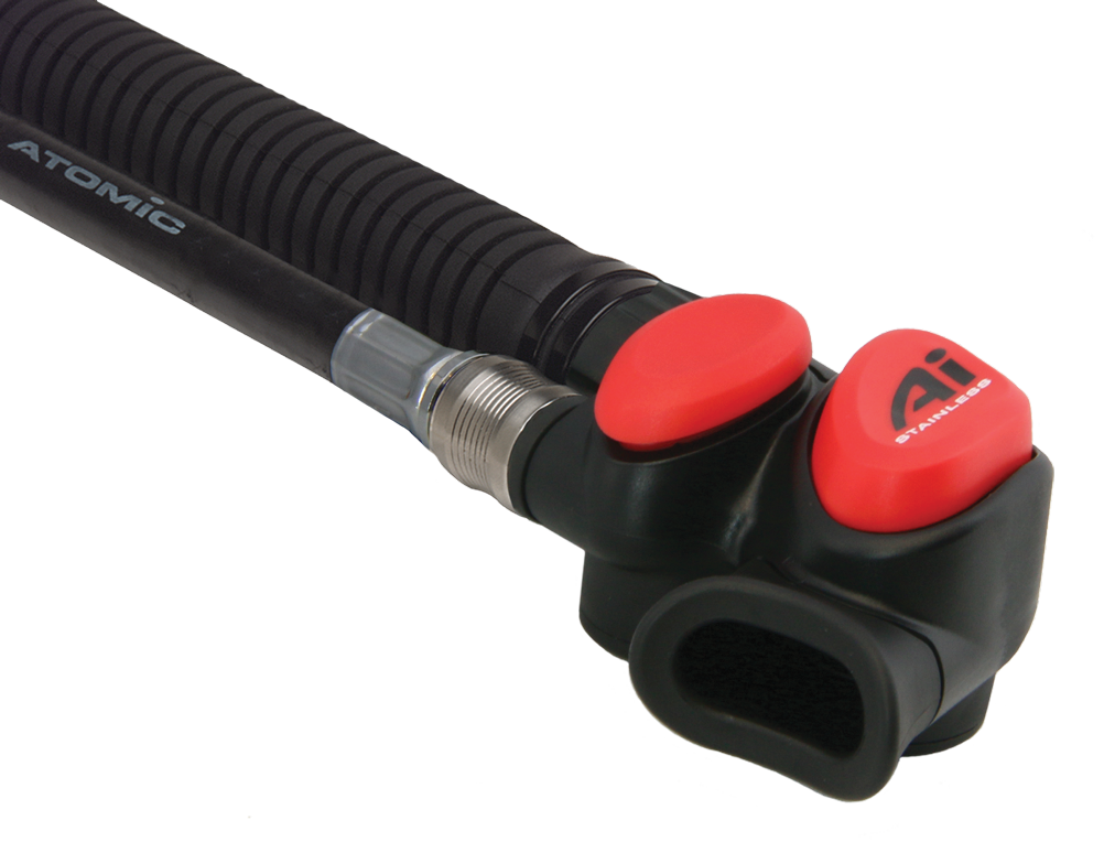 AI Atomic Inflator, Red, Stainless